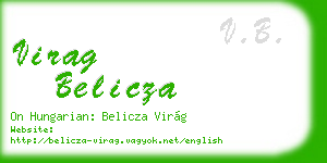 virag belicza business card