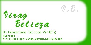 virag belicza business card